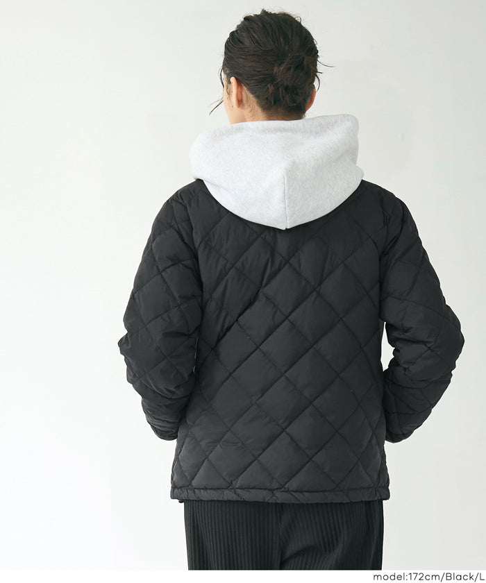 予約11/6頃発送】ウォッシャブル 金ボタンインナーダウン