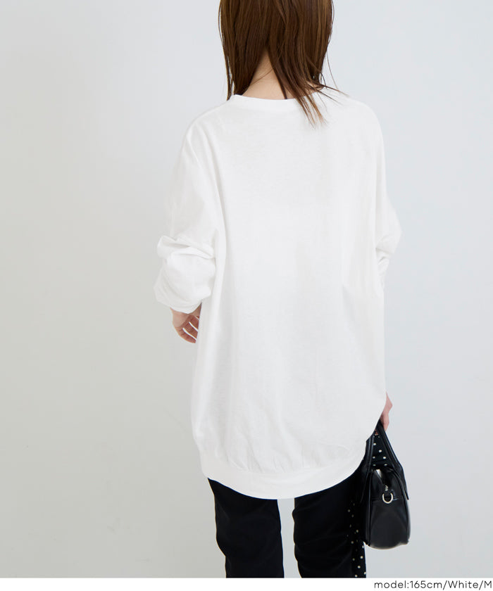 セール☆1690円→550円 ドルマンスリーブ長袖Tシャツ レディース