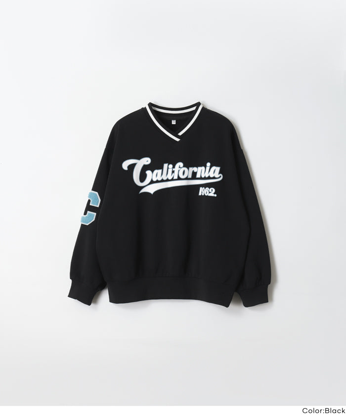 セール☆1690円→990円 ワッペンスウェットトップス キッズ メール便 