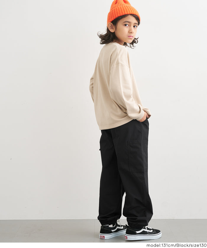 DAILY WARM】裏微起毛ファスナージョガーパンツ キッズ メール便不可
