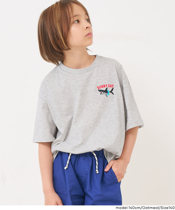 Childrenofthediscordance 刺繍オーバーTシャツ サイズ2 サメ刺繍オーバーサイズTシャツ キッズ メール便可 – coca公式ストア