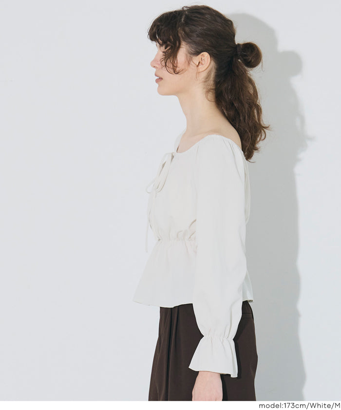 セール☆1690円→990円 2wayオフショルダーブラウス レディース メール