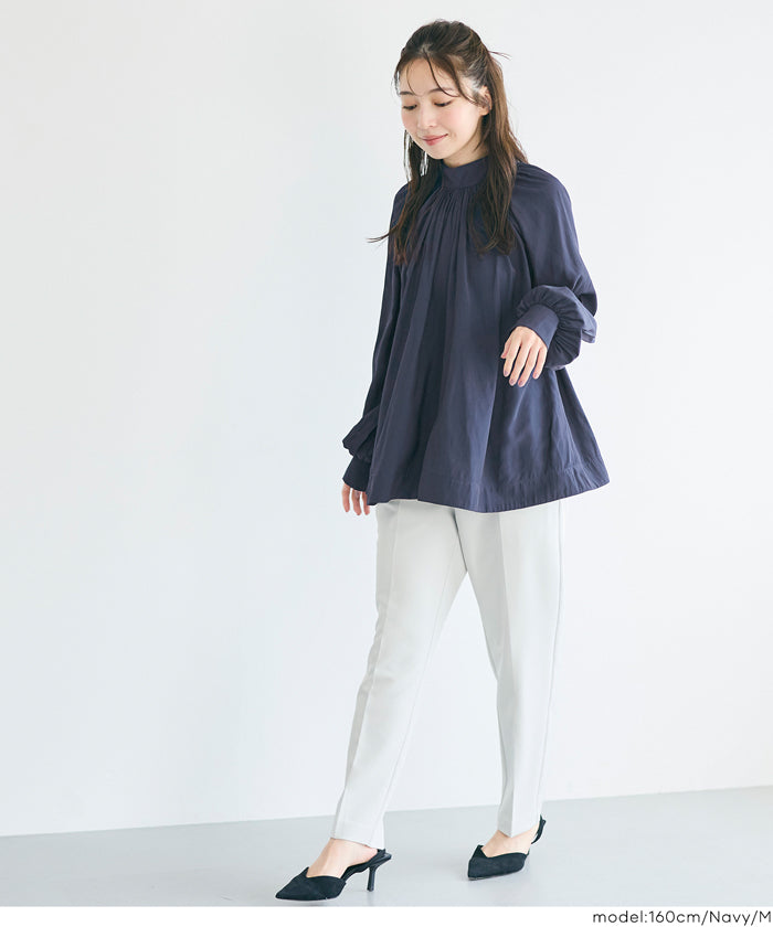 yori バックリボンサテンブラウス yori(ヨリ)の「バックリボンサテンブラウス【2022SM】6月下旬発売予定