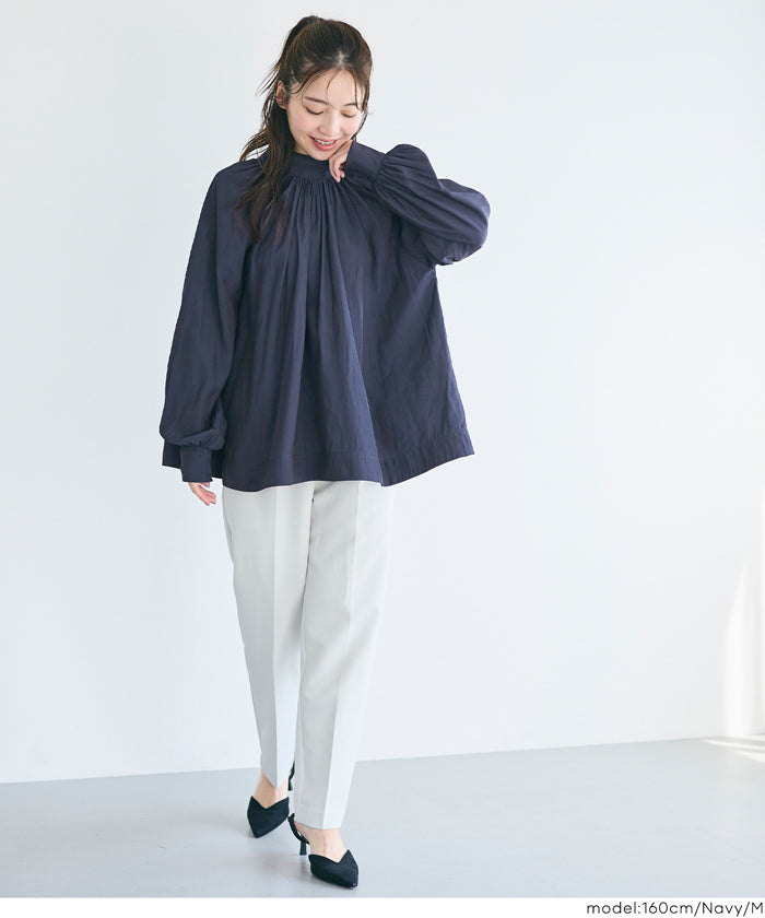 セール☆2490円→990円バックリボンサテンブラウス レディース メール