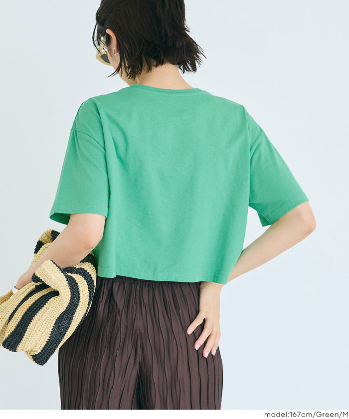 クロップドワイドTシャツ レディース メール便不可 – coca公式ストア