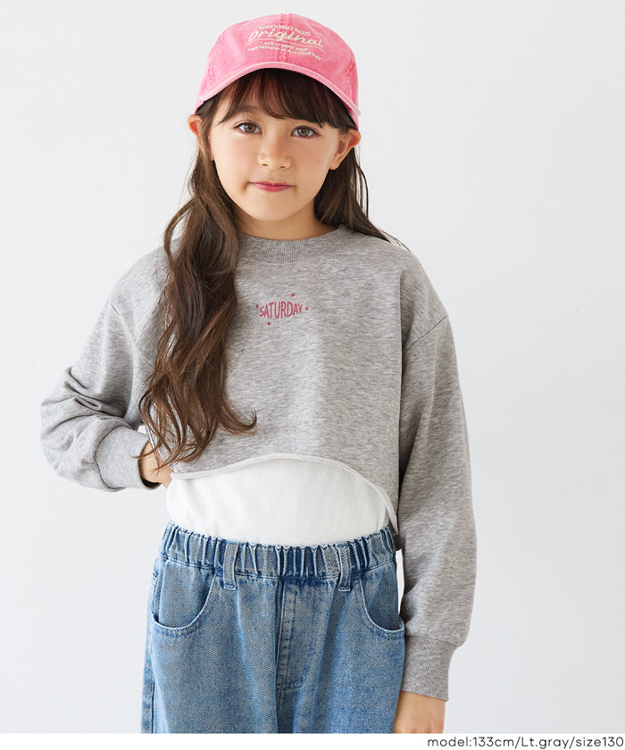 クロップドプルオーバー＆タンクトップ 2点セット キッズ メール便不可