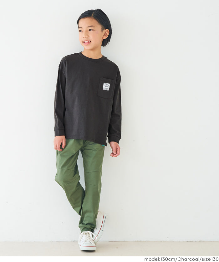 セール☆890円→590円 ネームポケット長袖Tシャツ キッズ メール便不可