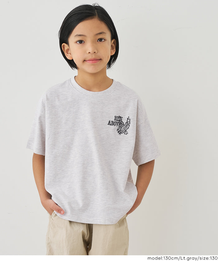 カタリスト グレー Tシャツ ロゴ刺繍 ショートスリーブパラダイススクリプトTシャツ