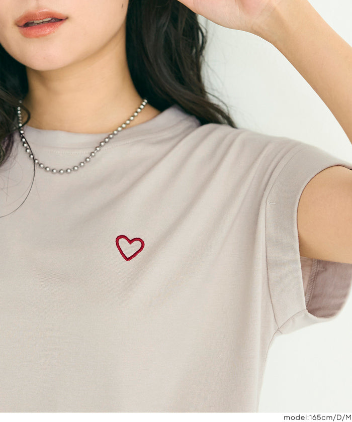 フレンチスリーブ刺繍Tシャツ レディース メール便可 – coca公式ストア
