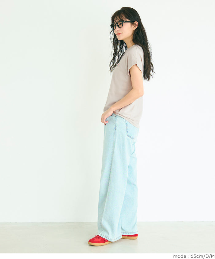 フレンチスリーブ刺繍Tシャツ レディース メール便可 mrb – coca公式ストア