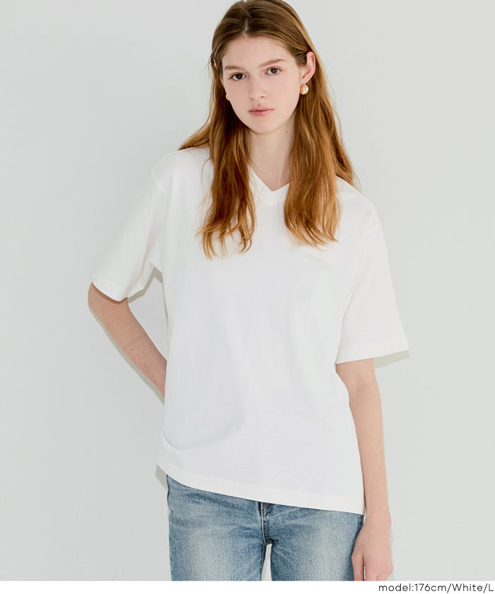 ベーシックVネック半袖Tシャツ メンズ レディース メール便不可 – coca
