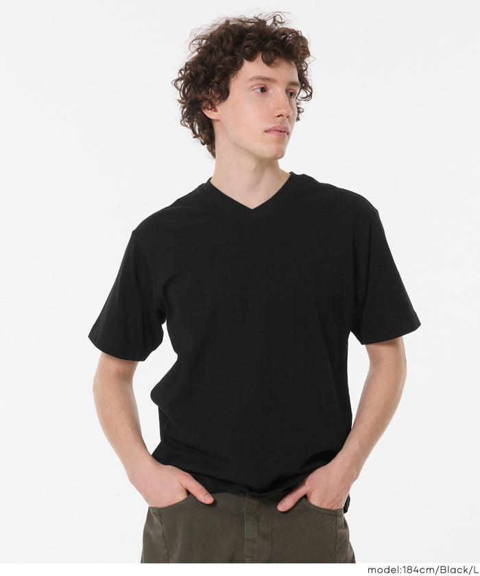 ベーシックVネック半袖Tシャツ メンズ レディース メール便不可 – coca