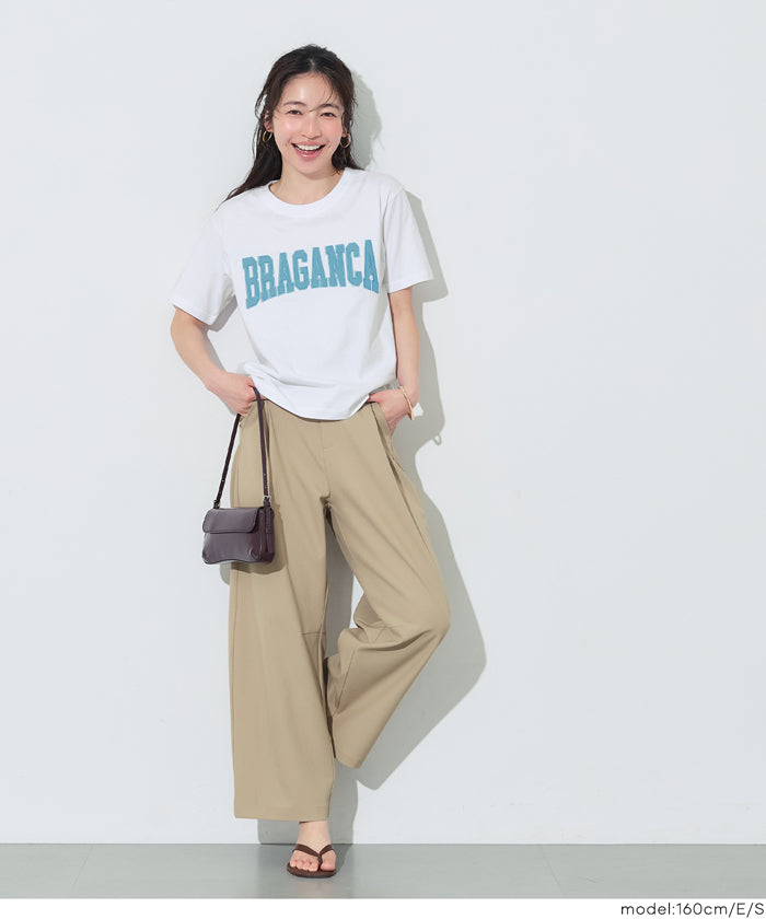 レディース Tシャツ クルーネック ロゴ MAX MARA (マックスマーラ