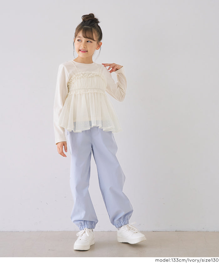 セール☆1490円→550円 ドットチュールビスチェ キッズ メール便不可