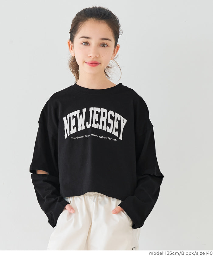 袖スリット長袖Tシャツ キッズ メール便不可 – coca公式ストア
