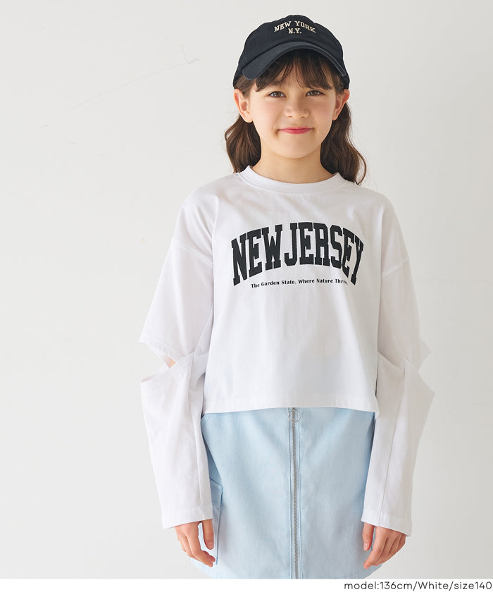 袖スリット長袖Tシャツ キッズ メール便不可 – coca公式ストア