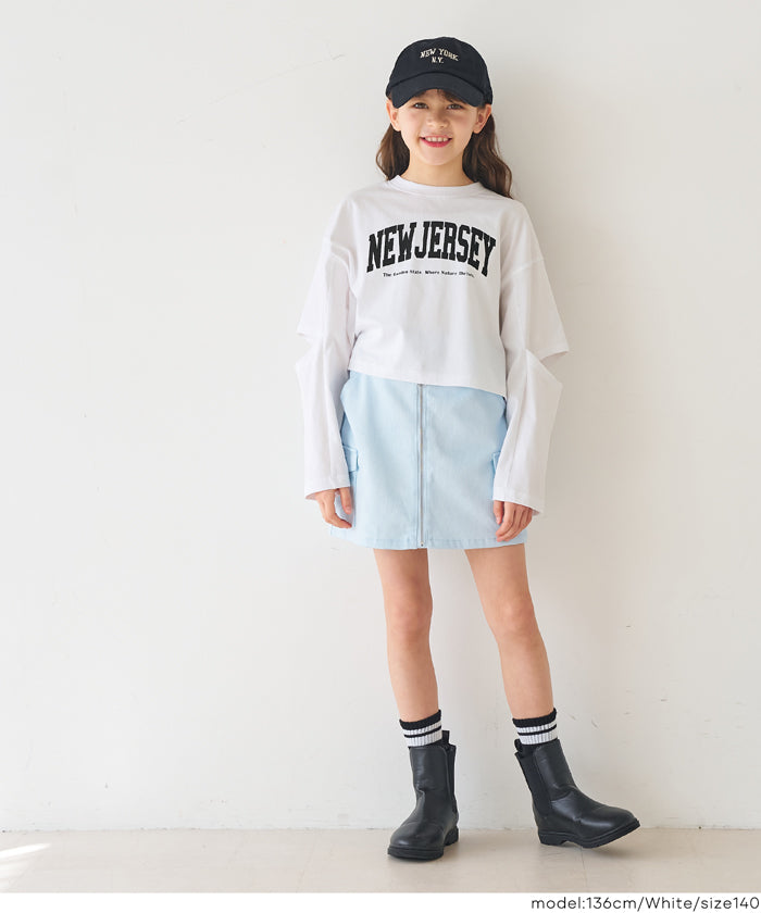 袖スリット長袖Tシャツ キッズ メール便不可 – coca公式ストア