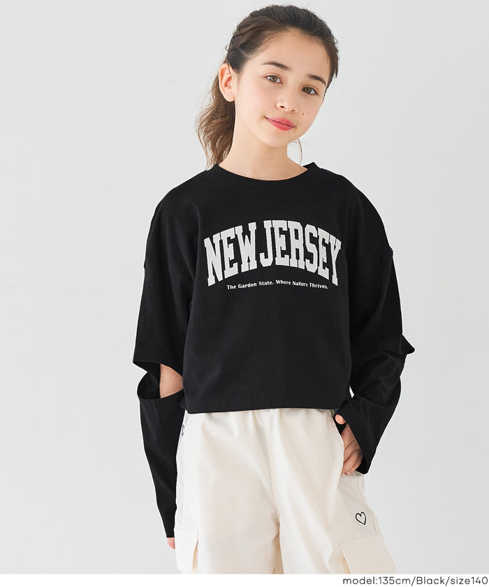 袖スリット長袖Tシャツ キッズ メール便不可 – coca公式ストア