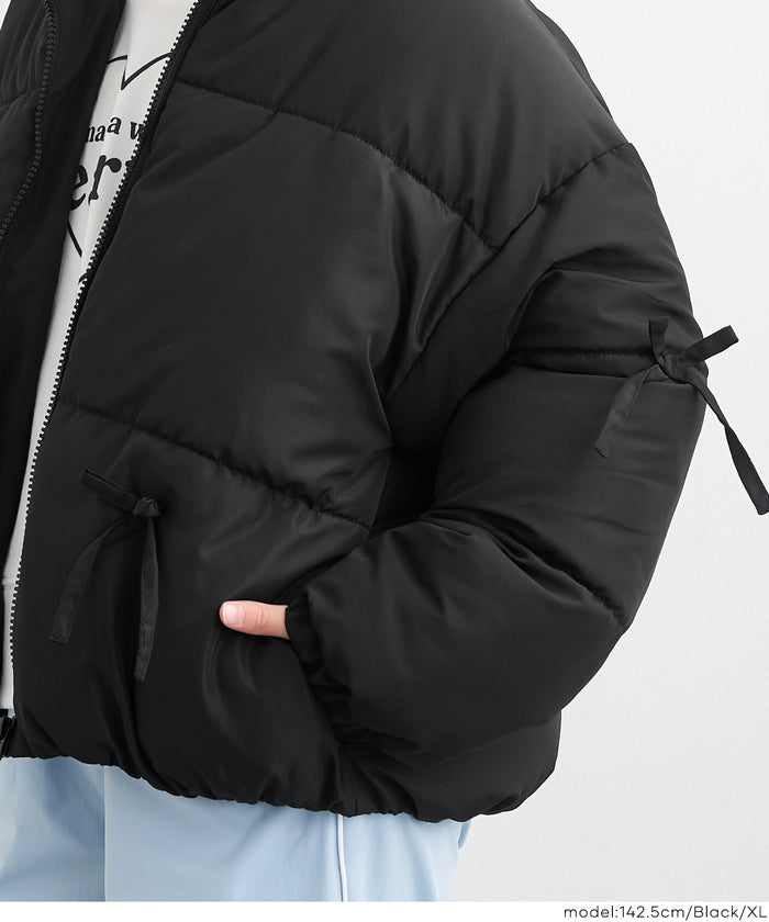 セール☆3990円→990円 中綿リボンブルゾン キッズ メール便不可