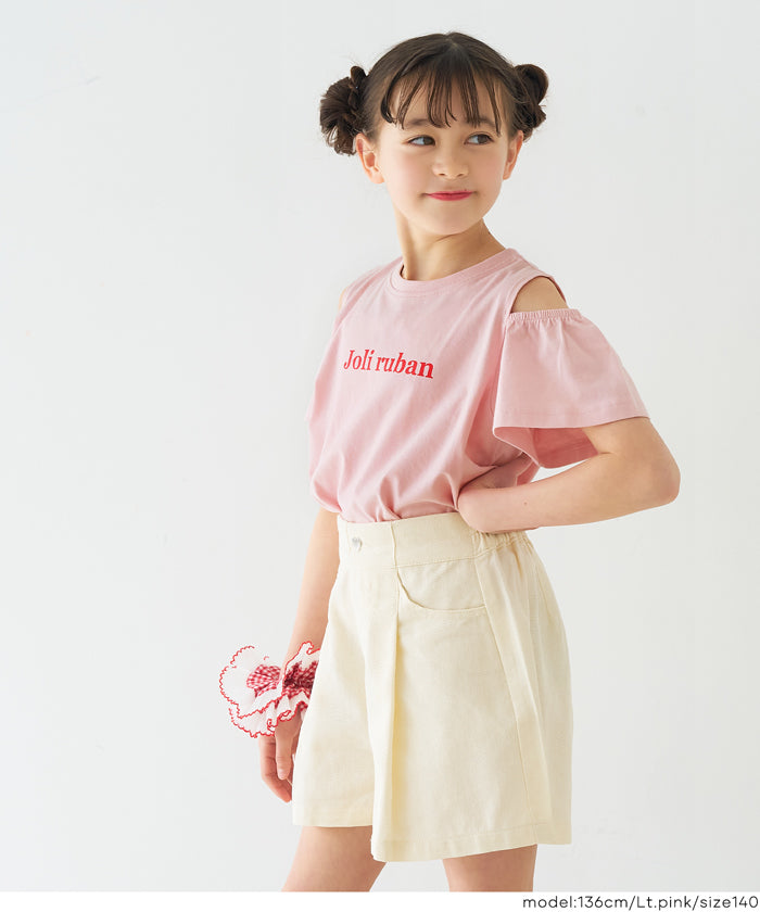 セール☆990円→790円 肩あきフリルTシャツ キッズ メール便可 – coca