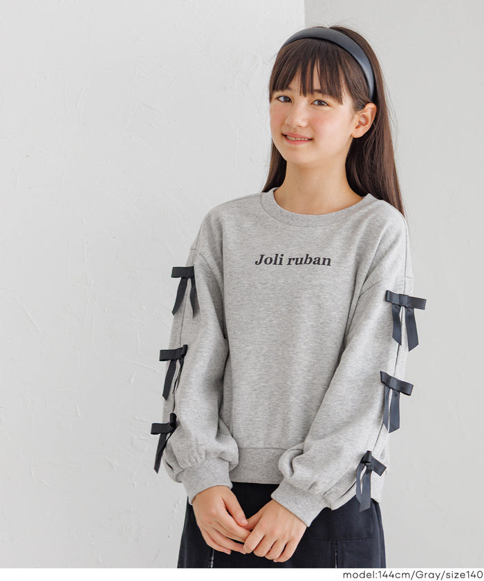 袖リボンスウェットトップス キッズ メール便不可 – coca公式ストア
