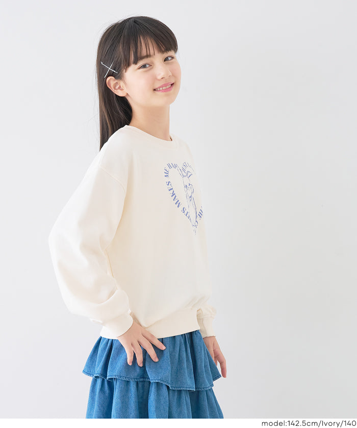 セール☆1490円→550円 ウサギイラストスウェットトップス キッズ