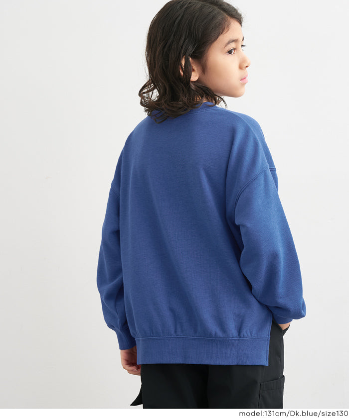 DRESSTERRIOR 青 スウェット コットン混カシミヤ　M（Sに近い） DRESSTERRIOR 青 スウェット コットン混カシミヤ M（Sに近い） エコ
