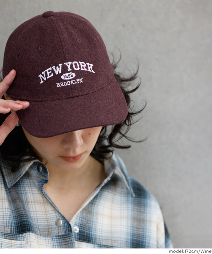 フェイクウールロゴキャップ レディース メール便不可 – coca