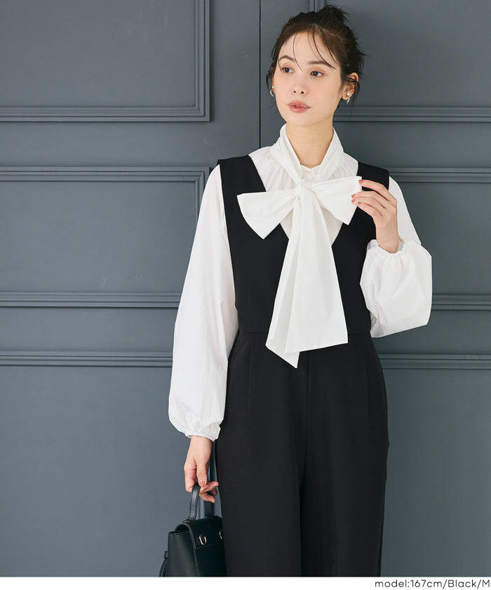 Vネックオールインワン レディース 送料無料/メール便不可 – coca公式