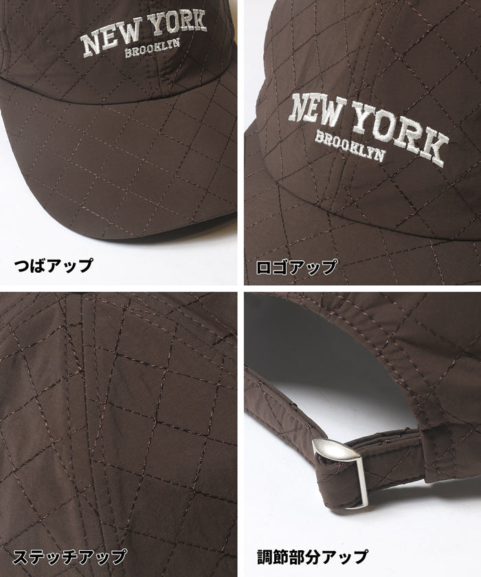 セール☆1490円→550円 キルティングロゴキャップ レディース メール便