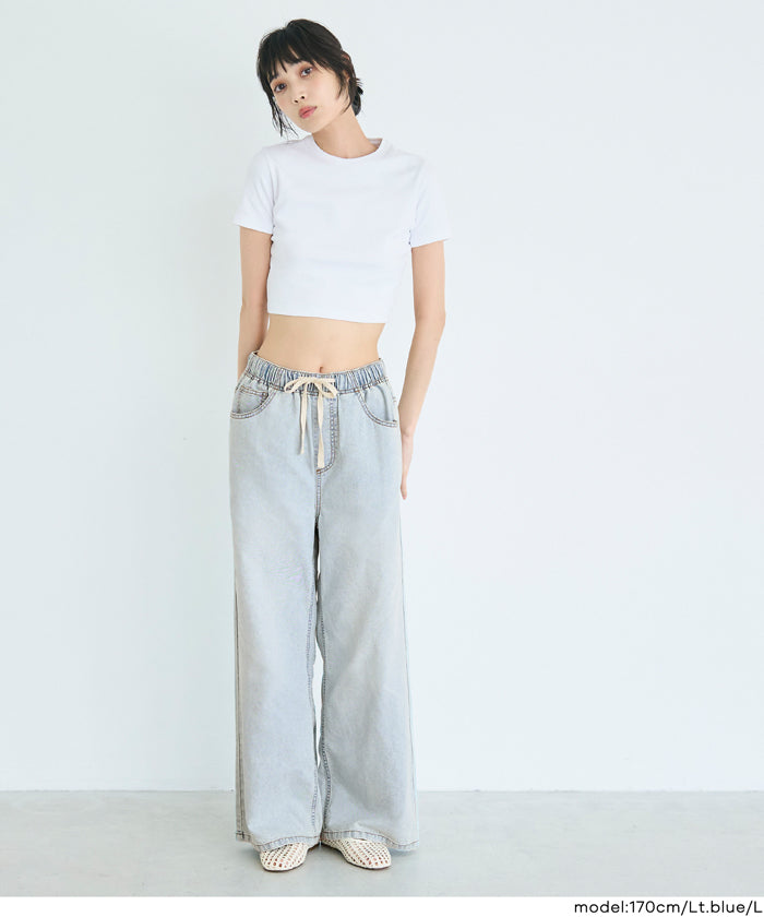 サマーデニムワイドパンツ レディース メール便不可 – coca公式ストア