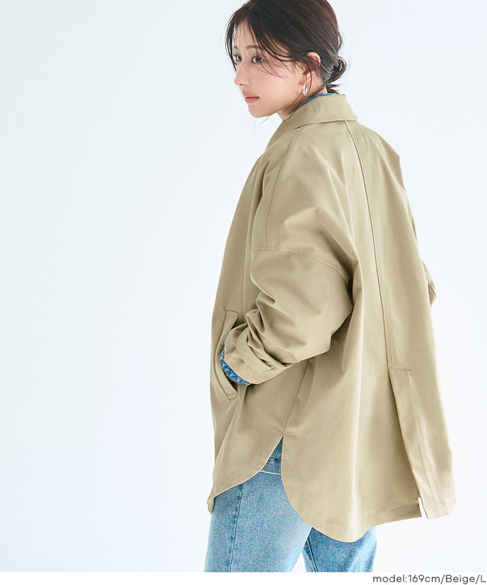 春先取りセール☆ドルマンスリーブトレンチコート レディース 送料無料