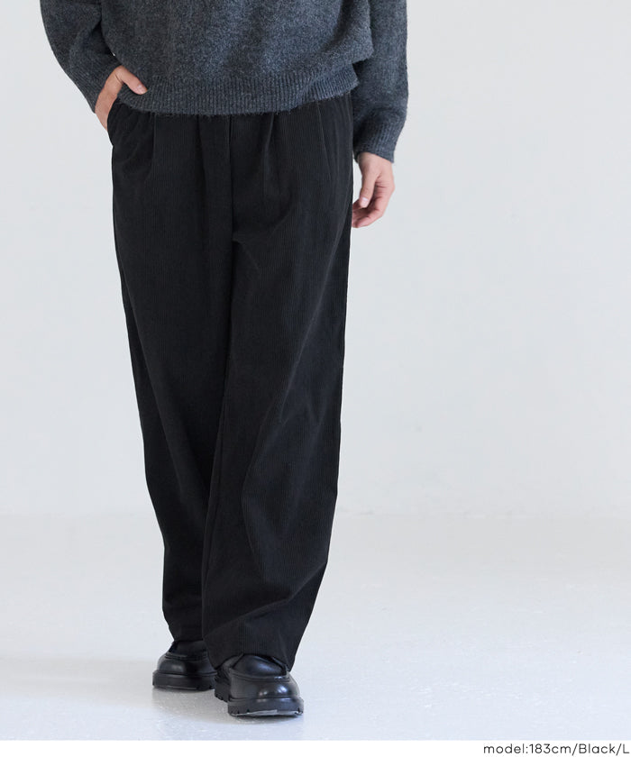 セール☆2990円→1990円 コーデュロイワイドパンツ メンズ メール便