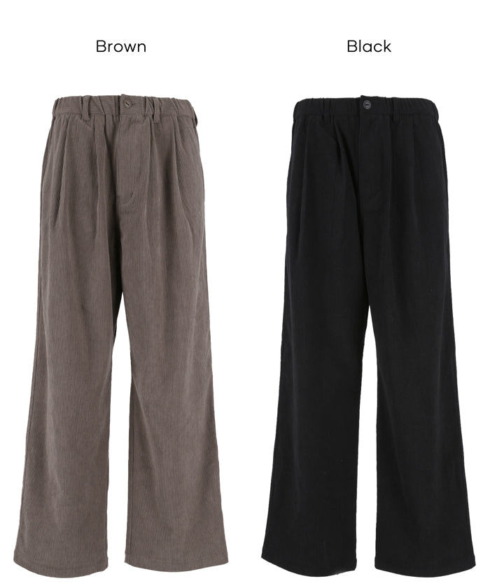 Q retailor コットンカシミヤ コーデュロイパンツ size44 日本製 セール☆2990円→1990円 コーデュロイワイドパンツ メンズ メール便