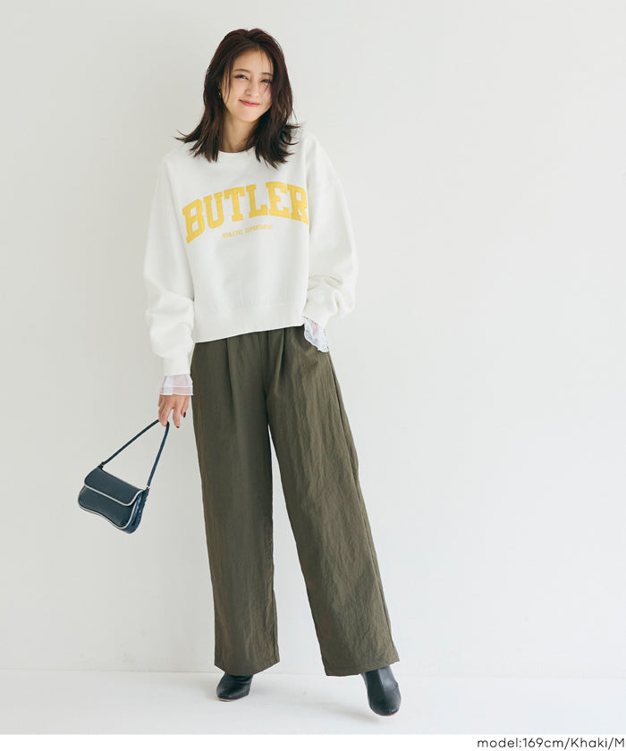 コカ セール☆2990円→1990円 【DAILY WARM】ナイロン微起毛タックパンツ