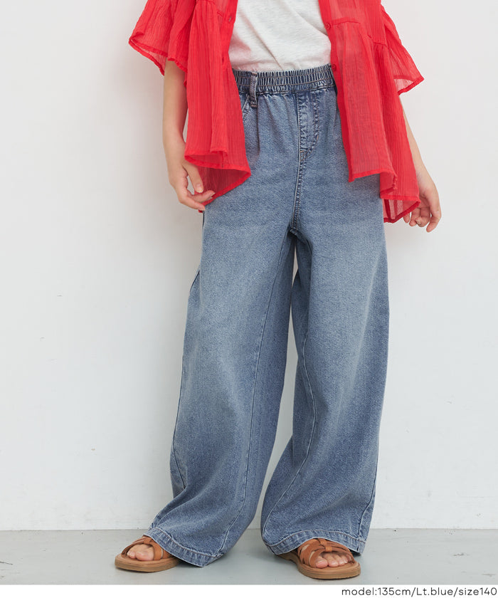サマーデニムワイドパンツ キッズ メール便不可 – coca公式ストア