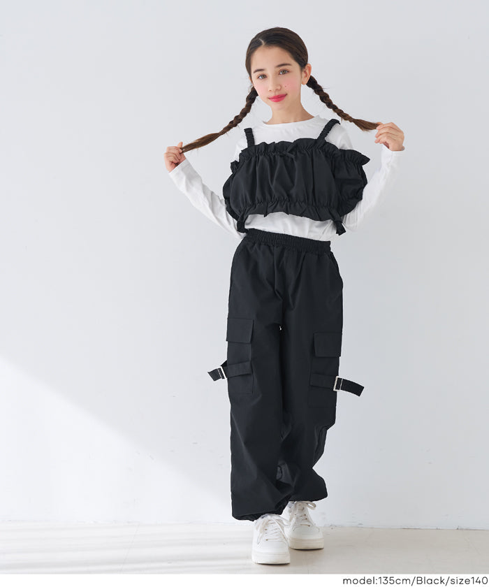 セール☆2490円→1490円 ビスチェ＆長袖Tシャツ 2点セット キッズ