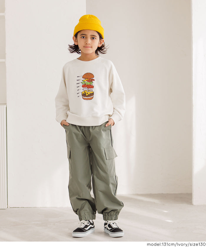 イラストラグランスウェットトップス キッズ メール便不可 – coca公式