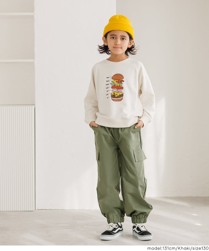 セール☆1990円→1690円 ラインカーゴジョガーパンツ キッズ メール便