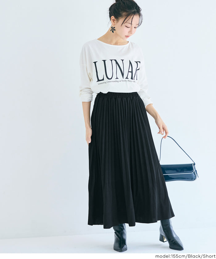 セール☆2490円→1990円 カットカルゼプリーツスカート レディース