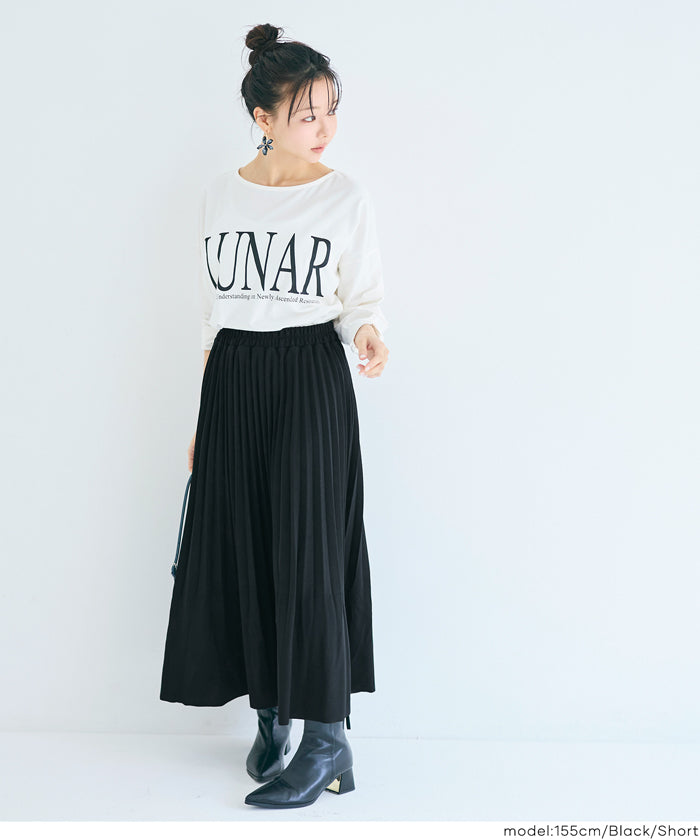 セール☆2490円→1990円 カットカルゼプリーツスカート レディース