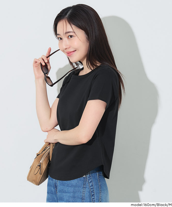 シルキースムースラウンド半袖Tシャツ レディース メール便不可 – coca