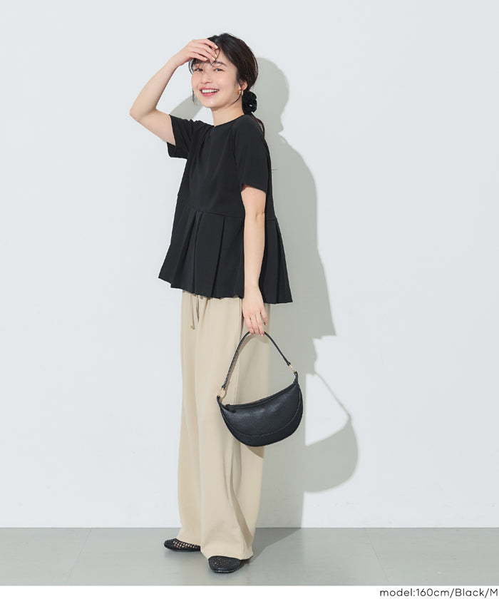 タック異素材切替Tシャツ レディース メール便不可 – coca公式ストア