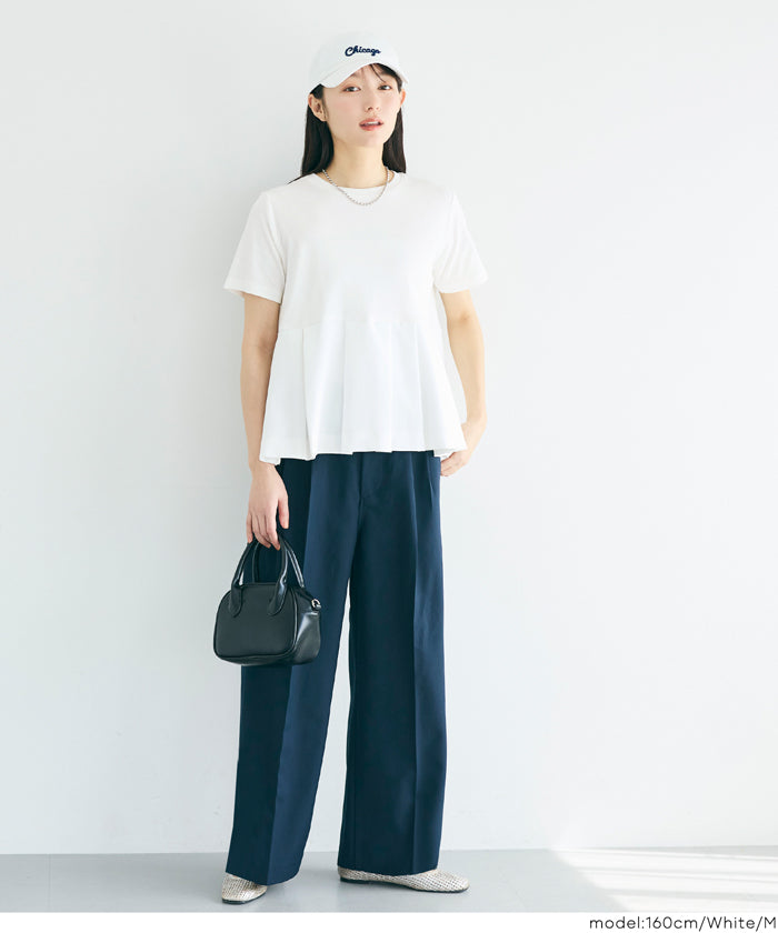 タック異素材切替Tシャツ レディース メール便不可 – coca公式ストア