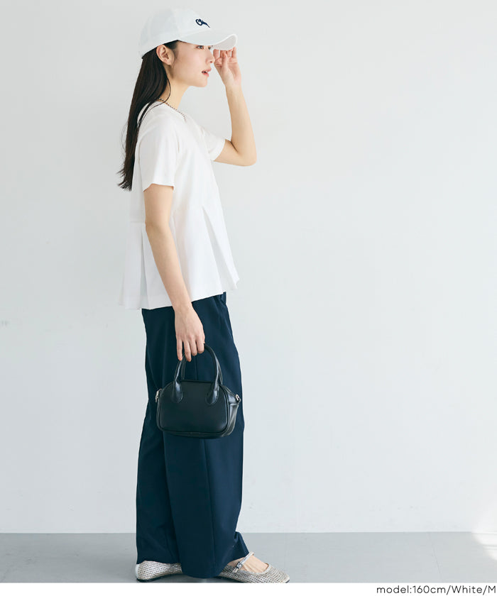 タック異素材切替Tシャツ レディース メール便不可 – coca公式ストア