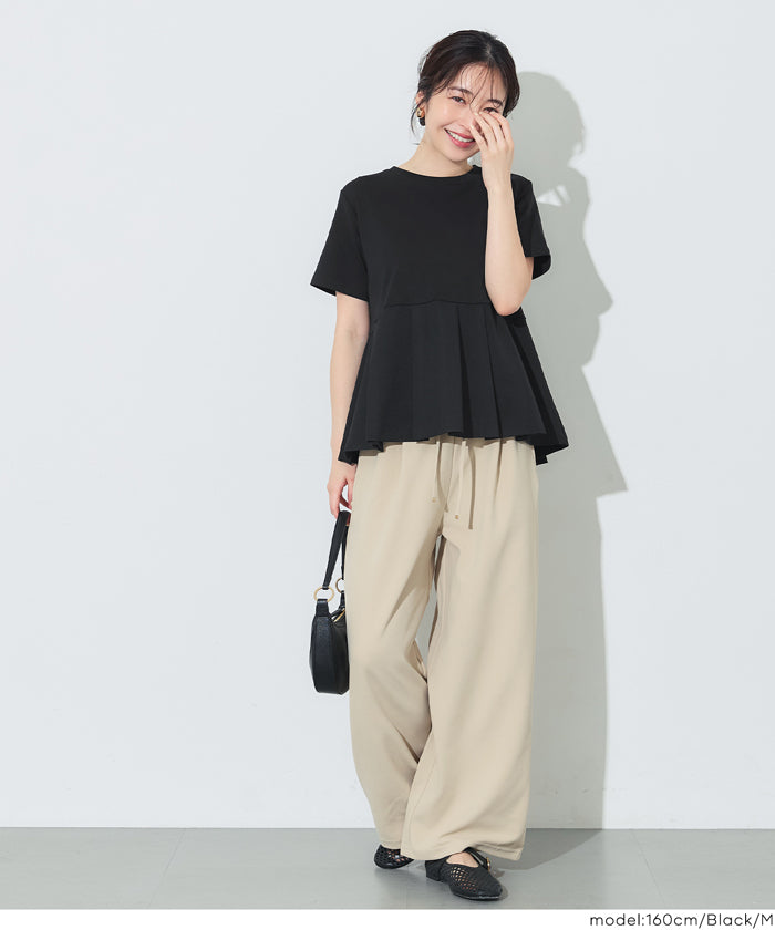 タック異素材切替Tシャツ レディース メール便不可 – coca公式ストア
