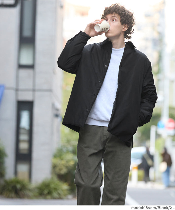 セール☆4990円→2990円 薄中綿コーチジャケット メンズ メール便不可