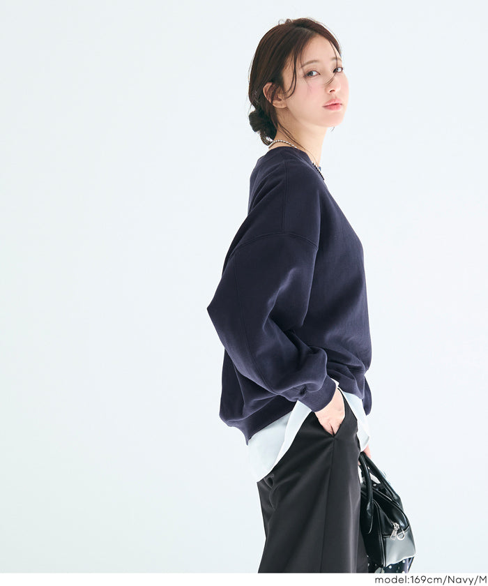 セール☆2690円→1490円 裏毛ボリュームシルエットスウェット