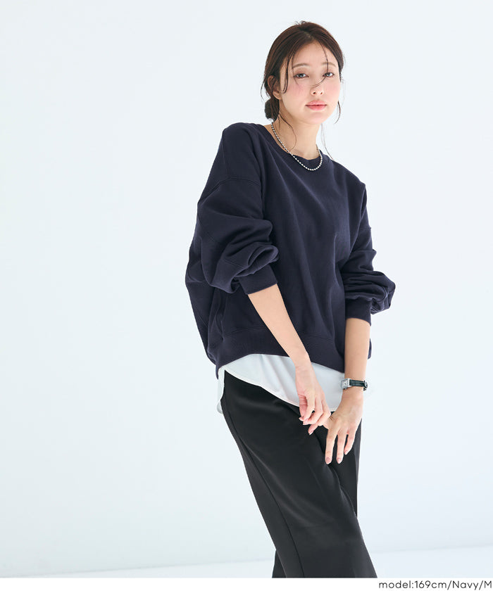 セール☆2690円→1490円 裏毛ボリュームシルエットスウェット