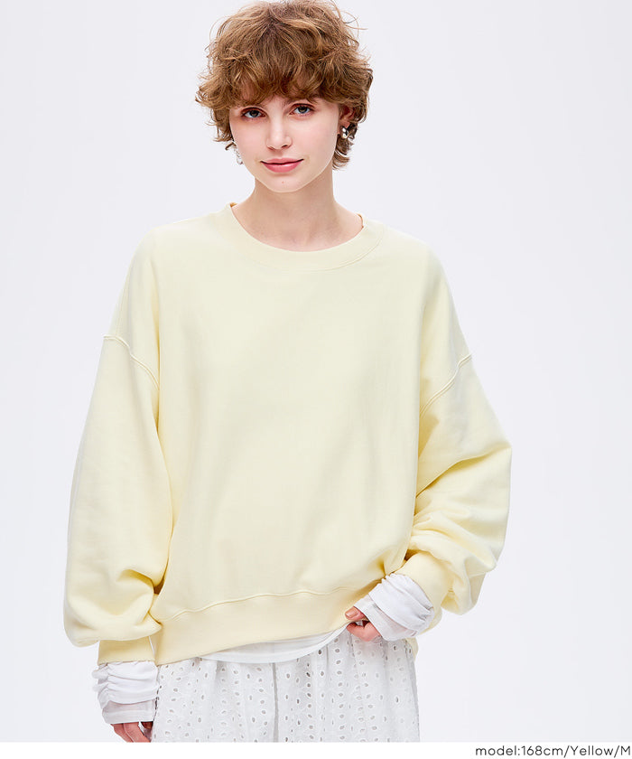 セール☆2690円→1490円 裏毛ボリュームシルエットスウェット